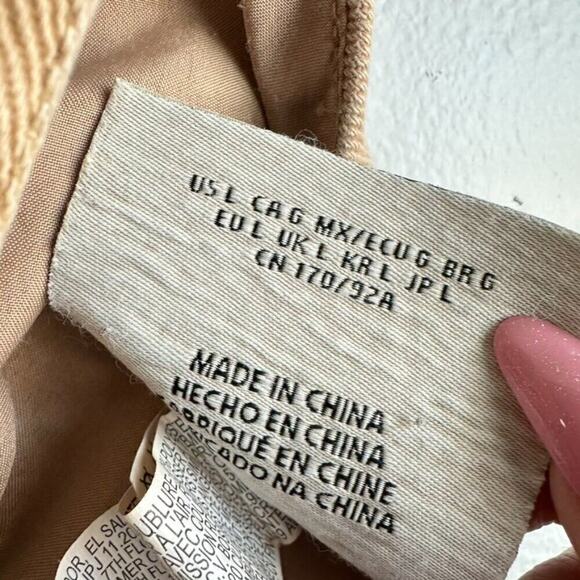 Fubu x Forever 21 Bralette Women's L‎ Tan Y2K Buckle Closure Summer - Picture 5 of 7